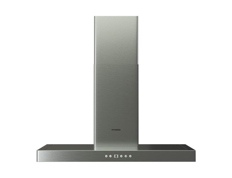 Απορροφητήρας Hyundai HHD21-T3790EL/X με πλάτος 90cm και απορροφητική ισχύ 520 m³/h - Inox