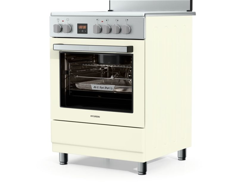 Κουζίνα Hyundai HCVR24S-6060V/BZ με 6 κεραμικές Ζώνες, χωρητικότητα φούρνου 60L, μηχανισμό σούβλας και ενεργειακή κλάση Α