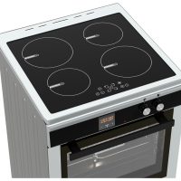 Κουζίνα Hyundai HCIN23-7261I/XT με πολυλειτουργικό φούρνο, επαγωγικές εστίες, χωρητικότητα φούρνου 69L, 9 λειτουργίες ψησίματος, μηχανισμό σούβλας και ενεργειακή κλάση Α