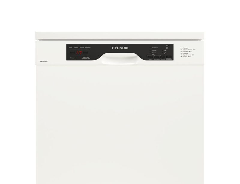 Πλυντήριο πιάτων Hyundai HDW19-6060/W με χωρητικότητα 12 σερβίτσια και ενεργειακή κλάση E