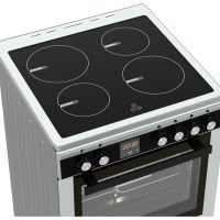 Κουζίνα Hyundai HCIN23-7260I/X με πολυλειτουργικό φούρνο, επαγωγικές εστίες, χωρητικότητα φούρνου 69L, 9 λειτουργίες ψησίματος, μηχανισμό σούβλας και ενεργειακή κλάση Α