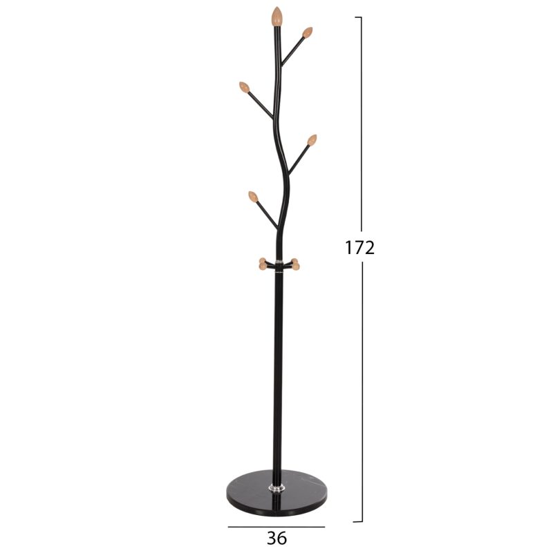 kalogeros-fb9957201-metallikos-8-simeion-1 ΚΑΛΟΓΕΡΟΣ HM9572.01 ΜΕΤΑΛΛΙΚΟΣ 8 ΣΗΜΕΙΩΝ ΣΕ ΜΑΥΡΟ ΧΡΩΜΑ Φ36x172Yεκ.