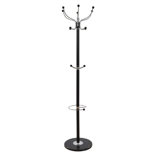 ΚΑΛΟΓΕΡΟΣ ΜΕΤΑΛΛΙΚΟΣ JUDE HM0040.01 ΠΕΡΙΣΤΡΕΦΟΜΕΝΟΣ ΜΑΥΡΟΣ ΜΕ ΜΑΡΜΑΡΟ Φ 37xΥ176 εκ.