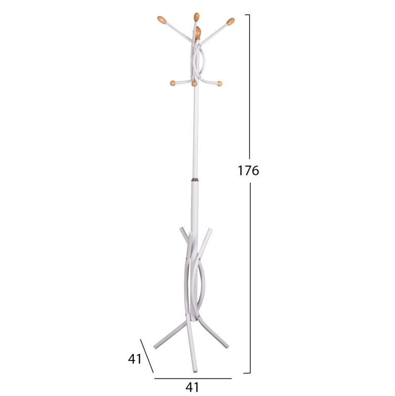 kalogeros-metallikos-fb9957502-se-leyko-1 ΚΑΛΟΓΕΡΟΣ ΜΕΤΑΛΛΙΚΟΣ HM9575.02 ΣΕ ΛΕΥΚΟ ΧΡΩΜΑ-7 ΣΗΜΕΙΑ ΚΡΕΜΑΣΗΣ 41x41x176Y εκ.