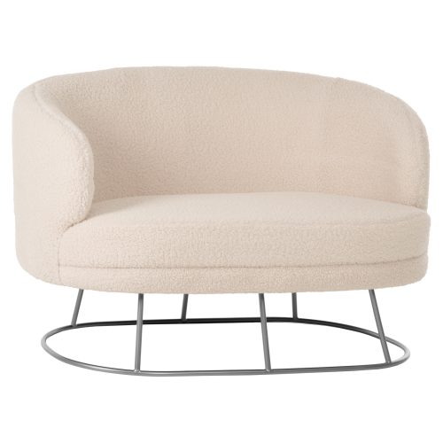 kanapes-2thesios-fb9849223-apo-leyko-mpo ΚΑΝΑΠΕΣ 2ΘΕΣΙΟΣ ARIEN HM8492.23 ΑΠΟ ΛΕΥΚΟ ΜΠΟΥΚΛΕ ΜΕ ΑΣΗΜΙ ΒΑΣΗ 125X80X84Y εκ.