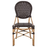 karekla-aloyminioy-bamboo-look-me-kafe-p-2 ΚΑΡΕΚΛΑ ΑΛΟΥΜΙΝΙΟΥ BAMBOO LOOK ΜΕ ΚΑΦΕ PE RATTAN HM5925.01 47x58x95Yεκ.