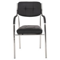 karekla-episkepti-grafeioy-fb9101801-may-2 ΚΑΡΕΚΛΑ ΕΠΙΣΚΕΠΤΟΥ OBERON HM1018.01 ΜΑΥΡΟ PU 51x52x86Υ εκ.