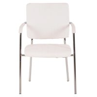 ΚΑΡΕΚΛΑ QUESTA ΜΕ ΜΠΡΑΤΣΑ HM1070.02 ΛΕΥΚΗ 56,5x59x85 cm 4τμχ