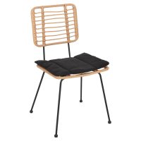 karekla-exchoroy-fb9545411-metallomaxila ΚΑΡΕΚΛΑ ΕΞ.ΧΩΡΟΥ ALLEGRA HM5454.11 ΜΕΤΑΛΛΟ&ΜΑΞΙΛΑΡΙ ΜΑΥΡΟ-ΜΠΕΖ WICKER 50,5x49,5x88Υεκ