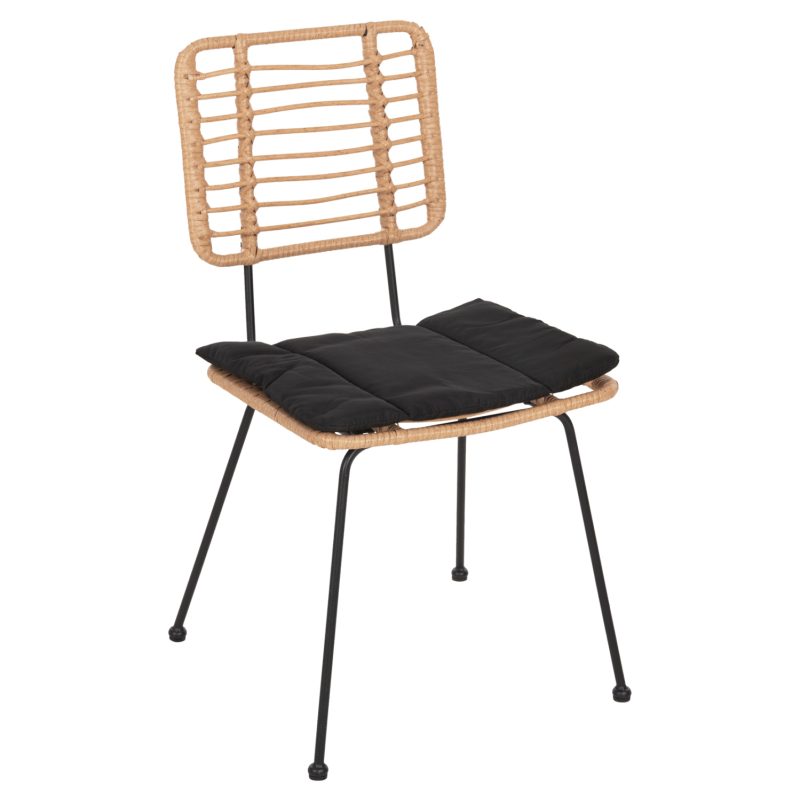 karekla-exchoroy-fb9545411-metallomaxila ΚΑΡΕΚΛΑ ΕΞ.ΧΩΡΟΥ ALLEGRA HM5454.11 ΜΕΤΑΛΛΟ&ΜΑΞΙΛΑΡΙ ΜΑΥΡΟ-ΜΠΕΖ WICKER 50,5x49,5x88Υεκ