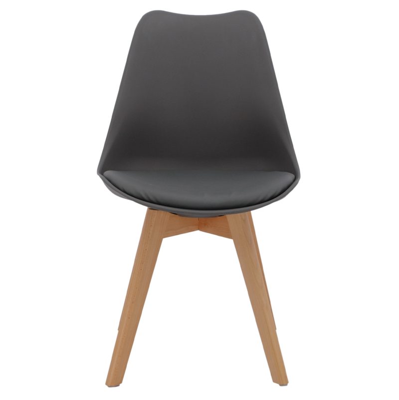 ΚΑΡΕΚΛΑ VEGAS HM0033.03 ΠΟΔΙΑ ΟΞΙΑΣ-ΚΑΘΙΣΜΑ P.P. ΣΚΟΥΡΟ ΓΚΡΙ 45x56x80Υεκ. 4τμχ