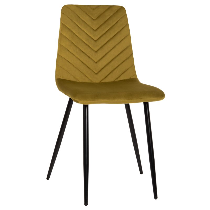 ΚΑΡΕΚΛΑ LATRELL HM8587.07 ΒΕΛΟΥΔΟ ΛΑΔΙ ΜΕ ΜΑΥΡΑ ΜΕΤΑΛΛΙΚΑ ΠΟΔΙΑ 43x54x88Υεκ. 4τμχ