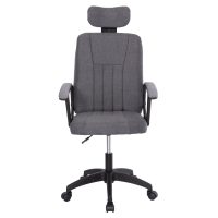 ΚΑΡΕΚΛΑ ΓΡΑΦΕΙΟΥ NIMBLE HM1199.12 ΓΚΡΙ ΥΦΑΣΜΑ-ΜΑΥΡΟΣ ΣΚΕΛΕΤΟΣ&ΒΑΣΗ 59x64x122Υεκ