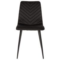 ΚΑΡΕΚΛΑ LATRELL HM8587.04 ΒΕΛΟΥΔΟ ΜΑΥΡΟ ΜΕ ΜΑΥΡΑ ΜΕΤΑΛΛΙΚΑ ΠΟΔΙΑ 43x54x88Υεκ. 4τμχ