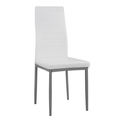 ΚΑΡΕΚΛΑ ΜΕΤΑΛΛΙΚΗ LADY HM0037.11 ΛΕΥΚΟ PU ΜΕΤΑΛΛΙΚΟ ΣΚΕΛΕΤΟ K/D 40x48x95Y εκ. 4τμχ