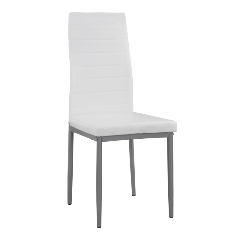 ΚΑΡΕΚΛΑ ΜΕΤΑΛΛΙΚΗ LADY HM0037.11 ΛΕΥΚΟ PU ΜΕΤΑΛΛΙΚΟ ΣΚΕΛΕΤΟ K/D 40x48x95Y εκ. 4τμχ