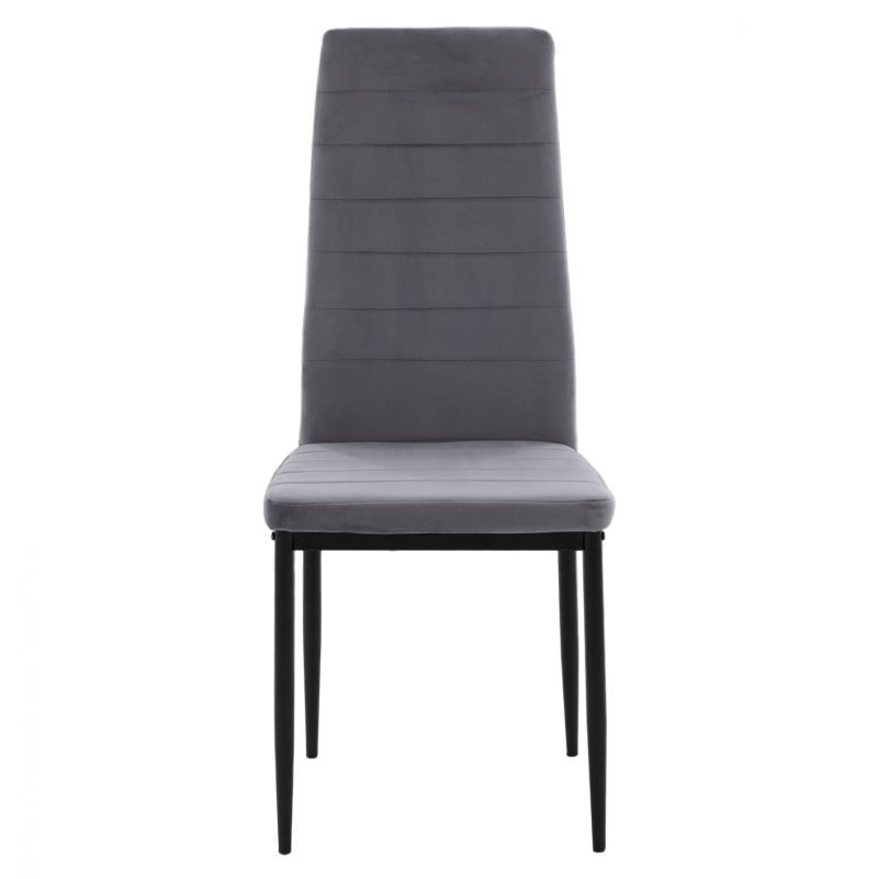 ΚΑΡΕΚΛΑ ΜΕΤΑΛΛΙΚΗ LADY HM0037.31 ΓΚΡΙ ΒΕΛΟΥΔΟ ME ΜΕΤΑΛΛΙΚΟ ΣΚΕΛΕΤΟ K/D 4τμχ