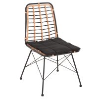 karekla-metalliki-fb9569111-wicker-mpez- ΚΑΡΕΚΛΑ ΜΕΤΑΛΛΙΚΗ ALLEGRA HM5691.11 WICKER ΜΠΕΖ-ΜΑΥΡΟ 51x54x84Υεκ.