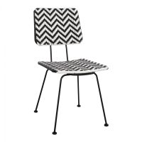 karekla-metalliki-fb95693-me-wicker-mayr ΚΑΡΕΚΛΑ ΜΕΤΑΛΛΙΚΗ ALLEGRA HM5693 ΜΕ WICKER ΜΑΥΡΟ-ΛΕΥΚΟ 46x56x88Υ εκ.