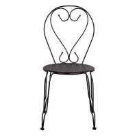 ΚΑΡΕΚΛΑ ΜΕΤΑΛΛΙΚΗ AMORE ΜΑΥΡΗ 42x48x90 εκ. HM5007.11