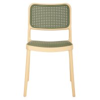 ΚΑΡΕΚΛΑ ΠΟΛΥΠΡΟΠΥΛΕΝΙΟΥ MEKO HM5934.04 ΜΠΕΖ ΜΕ OLIVE GREEN ΨΑΘΑ 41x49x102Υ εκ.