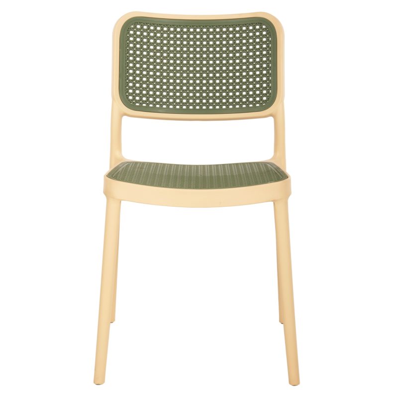 ΚΑΡΕΚΛΑ ΠΟΛΥΠΡΟΠΥΛΕΝΙΟΥ MEKO HM5934.04 ΜΠΕΖ ΜΕ OLIVE GREEN ΨΑΘΑ 41x49x102Υ εκ.