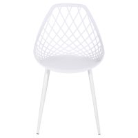 ΚΑΡΕΚΛΑ ΠΟΛΥΠΡΟΠΥΛΕΝΙΟΥ LIO ΛΕΥΚΗ ΜΕ ΛΕΥΚΑ ΜΕΤΑΛΛΙΚΑ ΠΟΔΙΑ HM9524.11 52x53x82Υεκ. 4τμχ