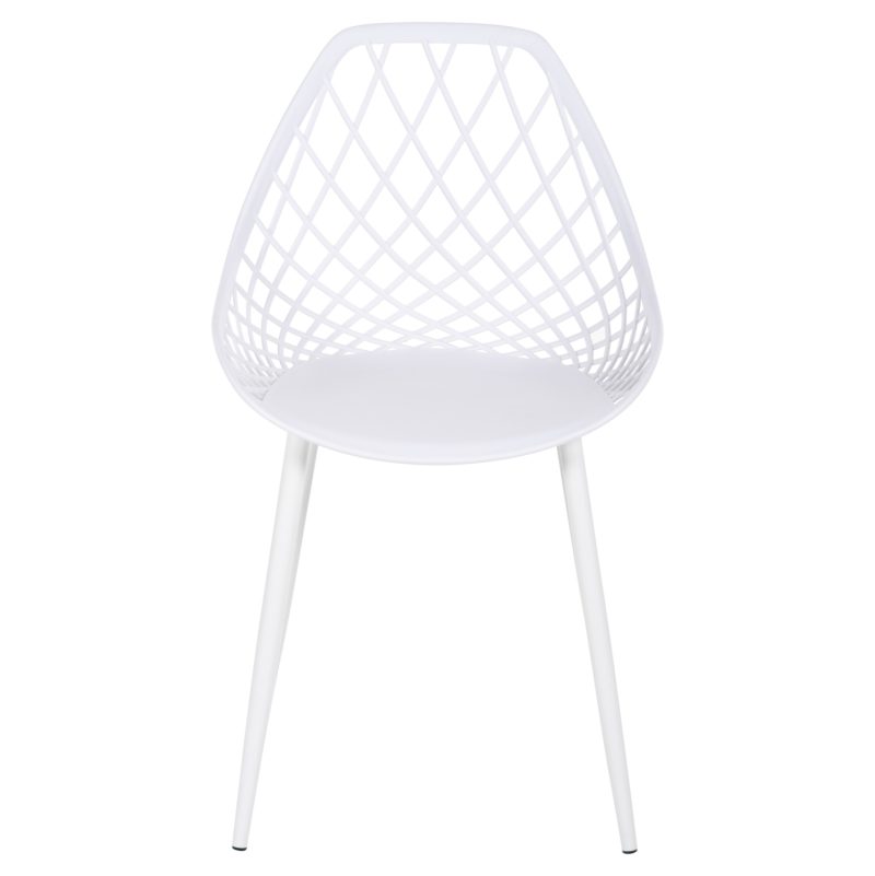 ΚΑΡΕΚΛΑ ΠΟΛΥΠΡΟΠΥΛΕΝΙΟΥ LIO ΛΕΥΚΗ ΜΕ ΛΕΥΚΑ ΜΕΤΑΛΛΙΚΑ ΠΟΔΙΑ HM9524.11 52x53x82Υεκ. 4τμχ