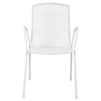 ΚΑΡΕΚΛΑ ΠΟΛΥΘΡΟΝΑ ΜΕΤΑΛΛΙΚΗ ΛΕΥΚΗ ELIJAH HM5005.02 54x62x89Υ ΕΚ.