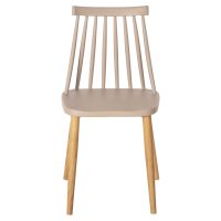 ΚΑΡΕΚΛΑ ΤΡΑΠΕΖΑΡΙΑΣ HM8052.25 VANESSA ΚΑΠΟΥΤΣΙΝΟ ΜΕ ΜΕΤΑΛΛΙΚΑ ΠΟΔΙΑ 42,5x44x81Υ εκ. 4τμχ