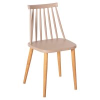 ΚΑΡΕΚΛΑ ΤΡΑΠΕΖΑΡΙΑΣ HM8052.25 VANESSA ΚΑΠΟΥΤΣΙΝΟ ΜΕ ΜΕΤΑΛΛΙΚΑ ΠΟΔΙΑ 42,5x44x81Υ εκ. 4τμχ