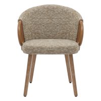 ΚΑΡΕΚΛΑ ΤΡΑΠΕΖΑΡΙΑΣ RIG HM9979.01 WHITE WASH ΞΥΛΟ ΟΞΙΑΣ-ΜΠΕΖ ΥΦΑΣΜΑ 59x58,5x72,5Υεκ.