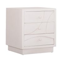 ΚΟΜΟΔΙΝΟ ΣΕΙΡΑ SANTORINI HM18047 MDF ΣΕ ΥΠΟΛΕΥΚΟ ΧΡΩΜΑ-3 ΣΥΡΤΑΡIA 48x38x55,5Υεκ.