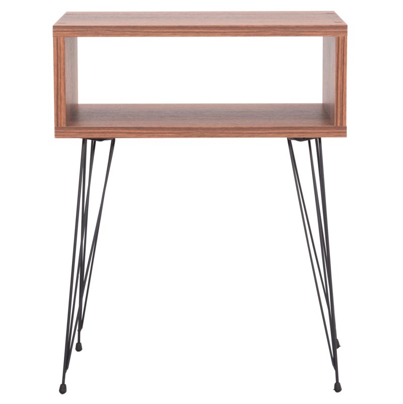 ΚΟΜΟΔΙΝΟ TODD HM18184.05 ΜΕΛΑΜΙΝΗ ΣΕ ΚΑΡΥΔΙ-ΜΕΤΑΛ.ΜΑΥΡΑ ΠΟΔΙΑ 45.5x29.5x58.5Υεκ.