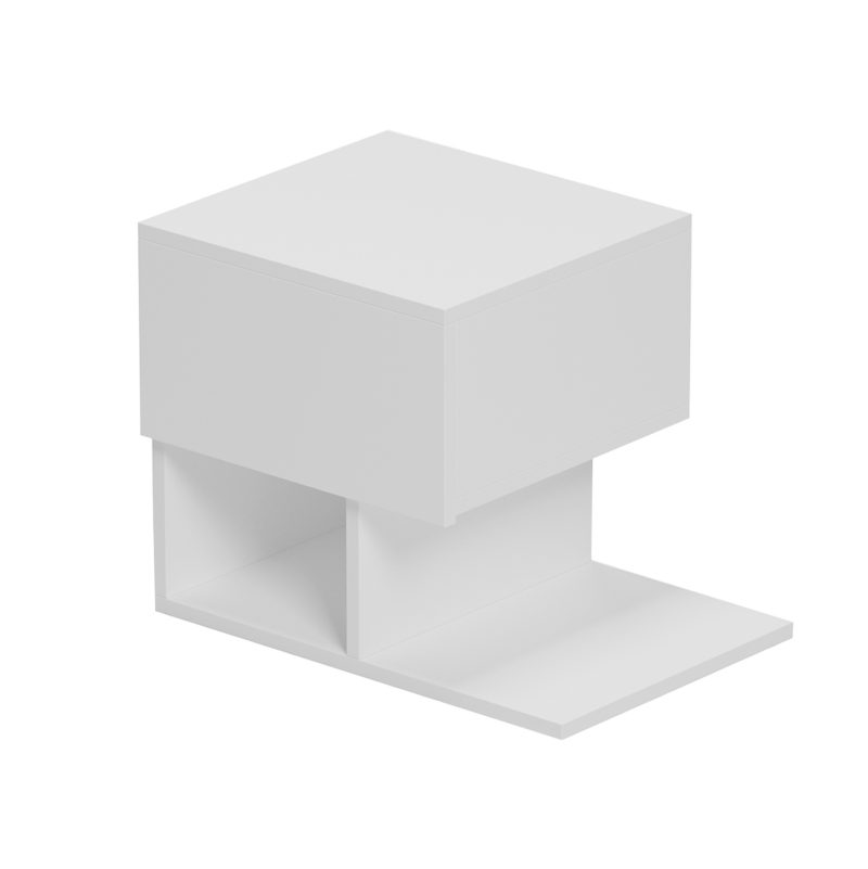 ΚΟΜΟΔΙΝΟ CASPIAN HM9071.11 ΜΕΛΑΜΙΝΗ ΣΕ ΛΕΥΚΟ 46,8x33x36,8Υεκ