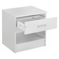 komodino-me-1-syrtari-leyko-fb9234505-45-2 ΚΟΜΟΔΙΝΟ ΜΕ 1 ΣΥΡΤΑΡΙ LANEY ΛΕΥΚΟ HM2345.05 45x35,5x47 εκ.