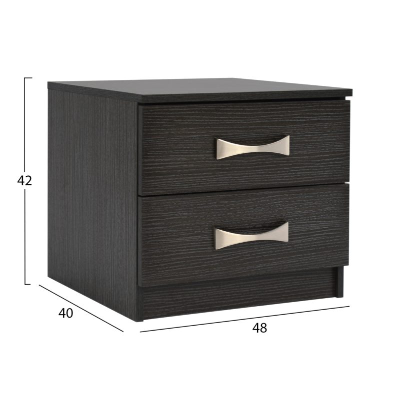 ΚΟΜΟΔΙΝΟ ΜΕ 2 ΣΥΡΤΑΡΙΑ ΚΑΙ ΧΕΡΟΥΛΙ ASHLYN HM2235.01 ZEBRANO 48x40x42Yεκ.