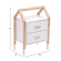 ΚΟΜΟΔΙΝΟ ΠΑΙΔΙΚΟ PEPE HM2489.03 ΛΕΥΚΗ ΜΕΛΑΜΙΝΗ-ΠΕΥΚΟ ΣΕ ΦΥΣΙΚΟ 46x30x67Υεκ.