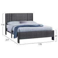 krebati-diplo-fb968501-gkri-yfasma-gia-s-1 ΚΡΕΒΑΤΙ ΔΙΠΛΟ CREDENCE HM685.01 ΓΚΡΙ ΥΦΑΣΜΑ ΓΙΑ ΣΤΡΩΜΑ 160Χ200εκ.