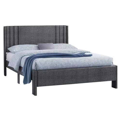 krebati-diplo-fb968501-gkri-yfasma-gia-s ΚΡΕΒΑΤΙ ΔΙΠΛΟ CREDENCE HM685.01 ΓΚΡΙ ΥΦΑΣΜΑ ΓΙΑ ΣΤΡΩΜΑ 160Χ200εκ.