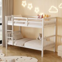 ΚΡΕΒΑΤΙ ΚΟΥΚΕΤΑ ΠΑΙΔΙΚΟ LANTAI HM682.03 ΞΥΛΟ ΠΕΥΚΟΥ ΣΕ ΛΕΥΚΟ- ΣΤΡΩΜΑΤΑ 190x90εκ