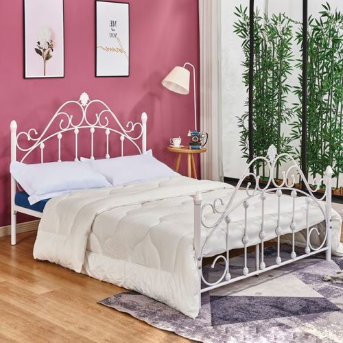 krebati-metalliko-150ch200-leyko-chroma- ΚΡΕΒΑΤΙ MADEN ΜΕΤΑΛΛΙΚΟ 150x200 εκ. ΛΕΥΚΟ ΧΡΩΜΑ HM576.02