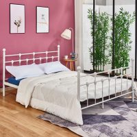 krebati-metalliko-150ch200-leyko-chroma- ΚΡΕΒΑΤΙ ΜΕΤΑΛΛΙΚΟ JACINDA 150x200 εκ. ΛΕΥΚΟ ΧΡΩΜΑ HM575.02