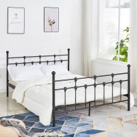 krebati-metalliko-150x200-ek-mayro-chrom ΚΡΕΒΑΤΙ ΜΕΤΑΛΛΙΚΟ JACINDA 150x200 εκ. ΜΑΥΡΟ ΧΡΩΜΑ HM575.01