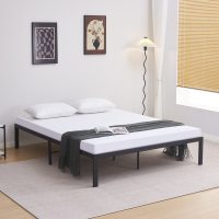 krebati-ypostroma-diplo-fb969601-metalli ΚΡΕΒΑΤΙ-ΥΠΟΣΤΡΩΜΑ ΔΙΠΛΟ RANTO HM696.01 ΜΕΤΑΛΛΙΚΟ ΜΑΥΡΟ ΓΙΑ ΣΤΡΩΜΑ 200x160εκ