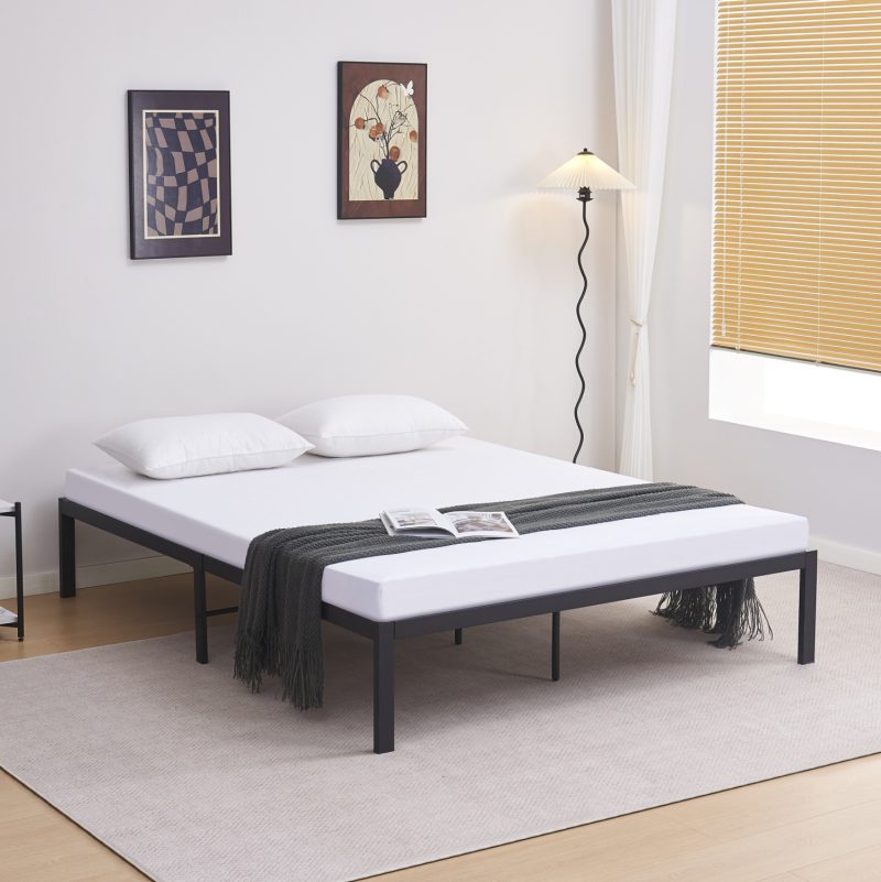 krebati-ypostroma-diplo-fb969601-metalli ΚΡΕΒΑΤΙ-ΥΠΟΣΤΡΩΜΑ ΔΙΠΛΟ RANTO HM696.01 ΜΕΤΑΛΛΙΚΟ ΜΑΥΡΟ ΓΙΑ ΣΤΡΩΜΑ 200x160εκ