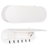 ΚΡΕΜΑΣΤΡΑ ΕΙΣΟΔΟΥ & ΚΛΕΙΣΤΟ ΡΑΦΙ STOR HM18078.01 ΜΕΛΑΜΙΝΗ ΛΕΥΚΗ 84x15.5x28.5Υεκ