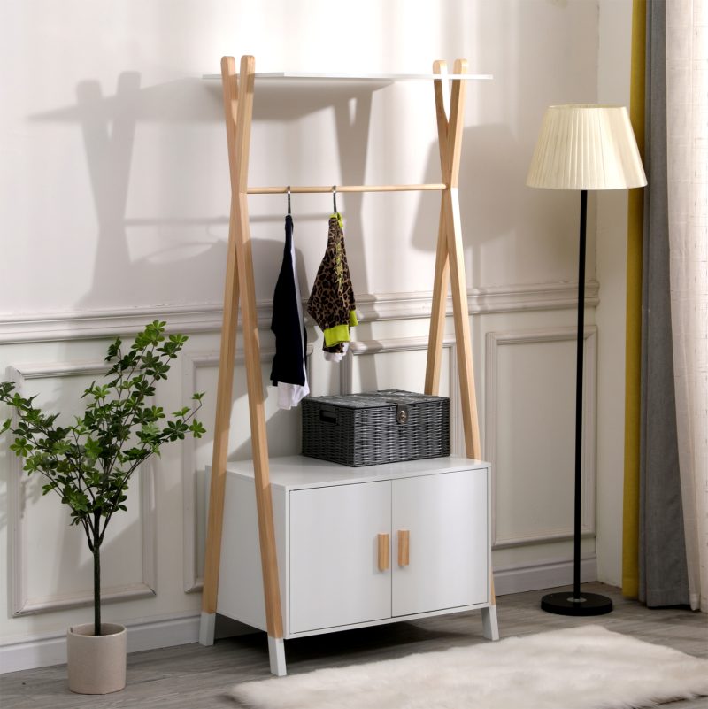 ΚΡΕΜΑΣΤΡΑ ΠΑΙΔΙΚH ΜΕ ΝΤΟΥΛΑΠΙ PASCHAL HM2495.03 ΜΕΛΑΜΙΝΗ-ΞΥΛΟ ΠΕΥΚΟΥ 76x44x170Υεκ