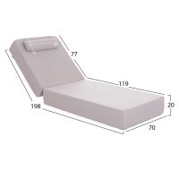 ΜΑΞΙΛΑΡΙ ΞΑΠΛΩΣΤΡΑΣ KIHEI HM21094.01 OLEFIN ΨΑΡΟΚΟΚΚΑΛΟ ΜΕ FOAM 198x70x20Υεκ