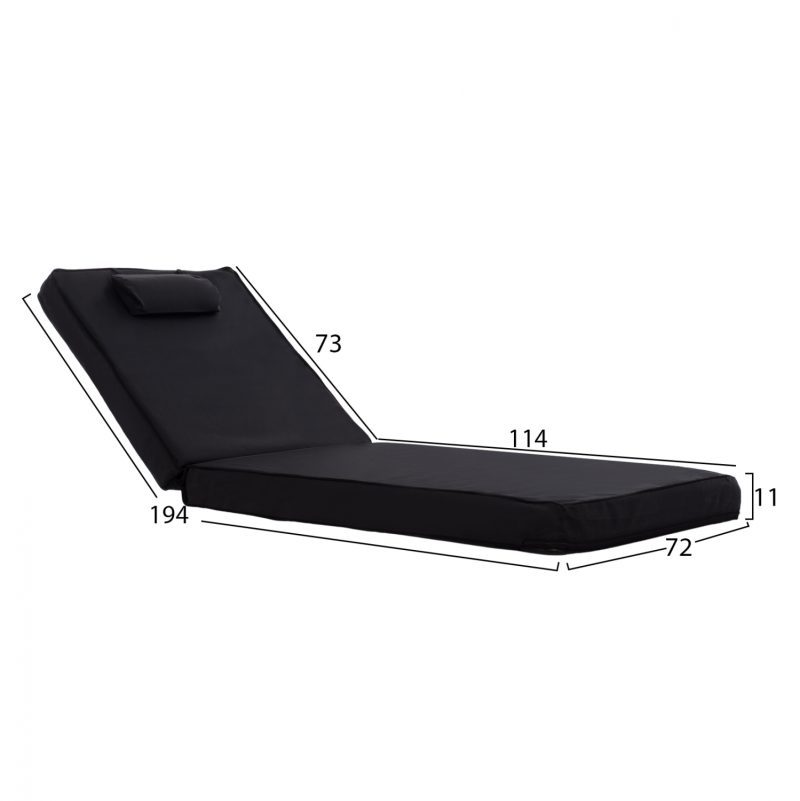 maxilari-xaplostras-textilene-600gr-m2-2-1 ΜΑΞΙΛΑΡΙ ΞΑΠΛΩΣΤΡΑΣ TEXTILENE 600gr/m2 2X1 SIFNOΜΑΥΡΟ HM11237.05T 194x70x11 εκ.